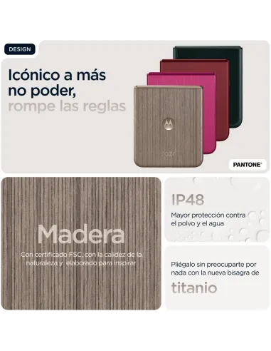 Smartphone Motorola Razr 60 Ultra 5G 16/512GB Madera