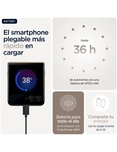 Smartphone Motorola Razr 60 Ultra 5G 16/512GB Madera