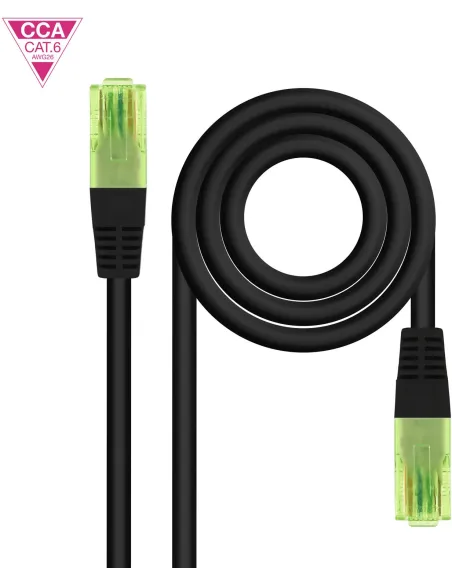 Cable de red Nanocable 10.20.1400-L25-BK