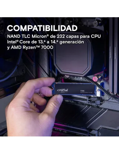 Disco Duro SSD Crucial T705 2TB CT2000T705SSD3 PCIe Gen5