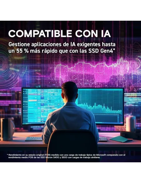 Disco Duro SSD Crucial T705 2TB CT2000T705SSD3 PCIe Gen5