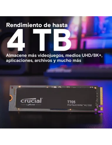 Disco Duro SSD Crucial T705 4TB CT4000T705SSD3