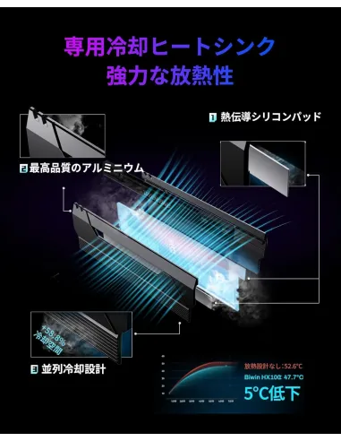 Memoria RAM Biwin Black Opal HX100 BXH53260HX1-D36DB