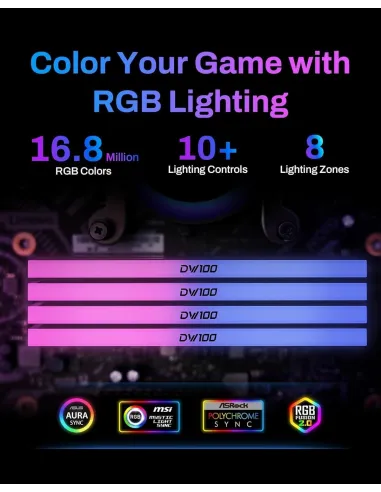 Memoria RAM Biwin DW100 Black Opal RGB BXL53260DW1-D36DB