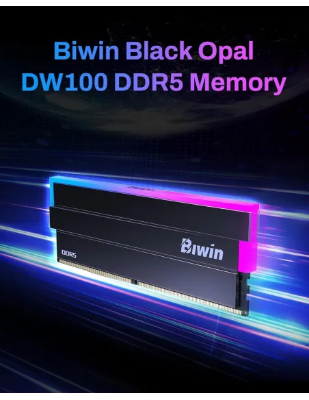 Memoria RAM Biwin DW100 Black Opal RGB BXL53260DW1-D36DB