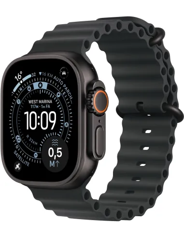 Apple Watch Ultra 3 GPS + Cellular 49mm MF0J4QL/A Caja de Titanio Negro con Correa Ocean Negra (Talla Única)