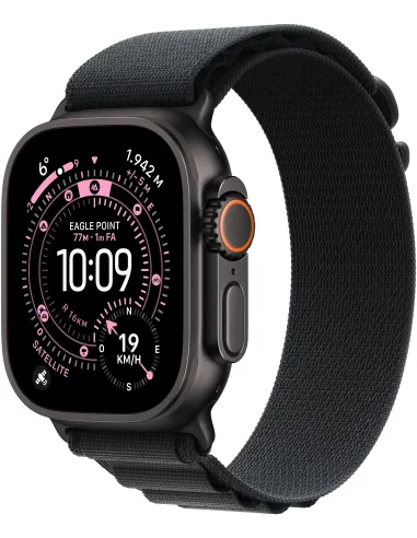 Apple Watch Ultra 3 GPS + Cellular 49mm MF0V4QL/A Caja de Titanio Negra con Correa Loop Alpine Negra(Talla Mediana)