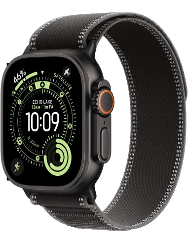 Apple Watch Ultra 3 GPS + Cellular 49mm MF1D4QL/A Caja de Titanio Negro con Correa Loop Trail Negro/Carbón (Talla S/M)