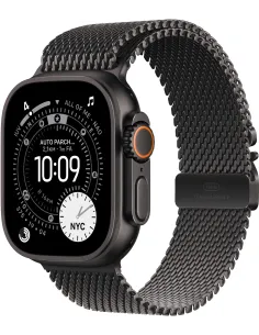 Apple Watch Ultra 3 GPS + Cellular 49mm MF1T4QL/A Caja de Titanio Negro con Correa Milanese Loop Titanio Negro (Talla Grande)