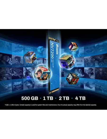 Disco Duro SSD Biwin NV7200 1TB BNV720001TB-RGX