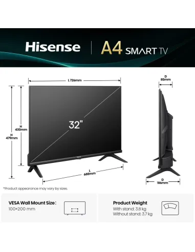 Televisor Hisense 32A4Q