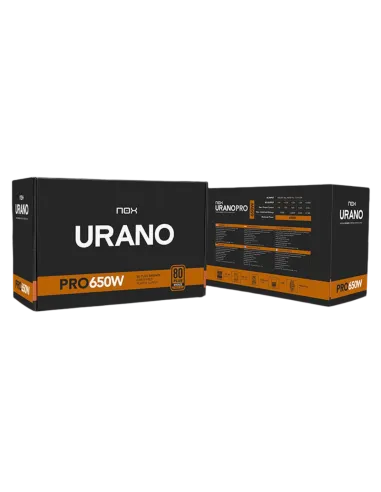 Fuente Nox Urano Pro 650W 80 Plus Bronze Negra