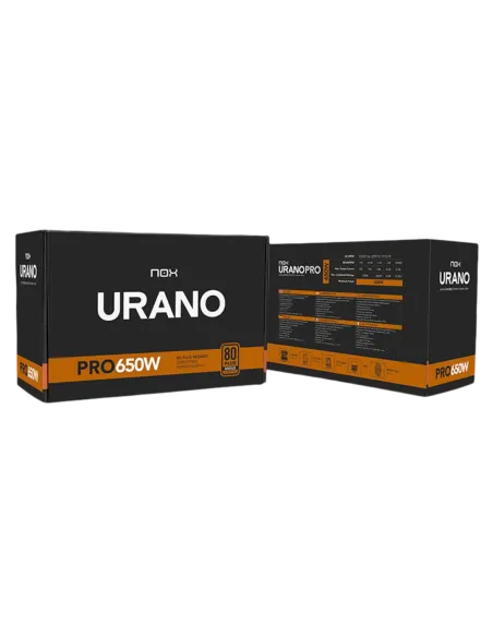 Fuente Nox Urano Pro 650W 80 Plus Bronze Negra
