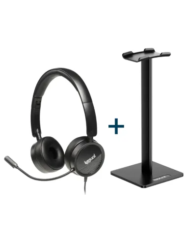 iggual Kit auriculares Dual Tech + soporte SA22