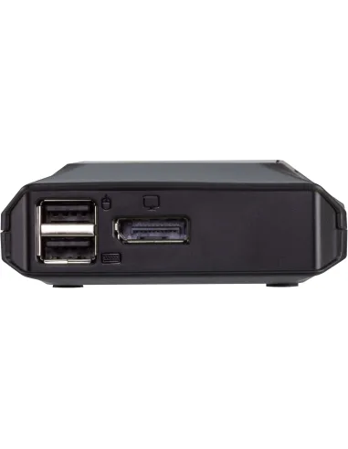 Aten US3312-AT Switch KVM con 2 Puertos DisplayPort 4K con cable USB-C y selector de Puerto Remoto