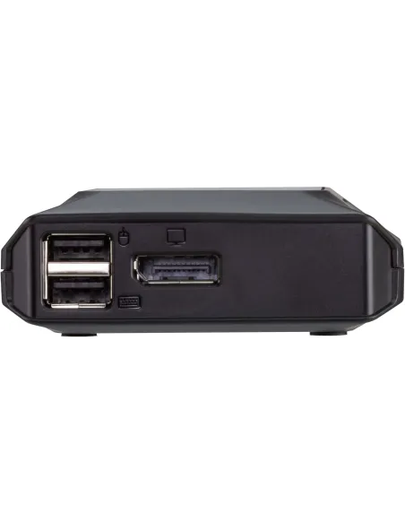 Aten US3312-AT Switch KVM con 2 Puertos DisplayPort 4K con cable USB-C y selector de Puerto Remoto
