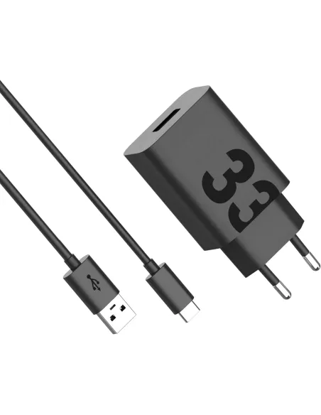 Motorola TurboPower 33W cargador de pared USB-C (EU) con cable USB-C a USB-C 1M