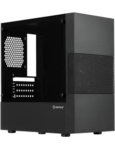 Unykach Caja Micro ATX AERO C25 Negro con Fuente ATX 500W y Panel Lateral de Cristal Templado-CAJA63458