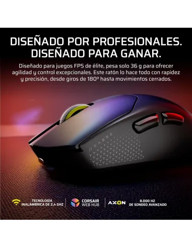 Ratón gaming inalámbrico Corsair Sabre V2 Pro (Negro)