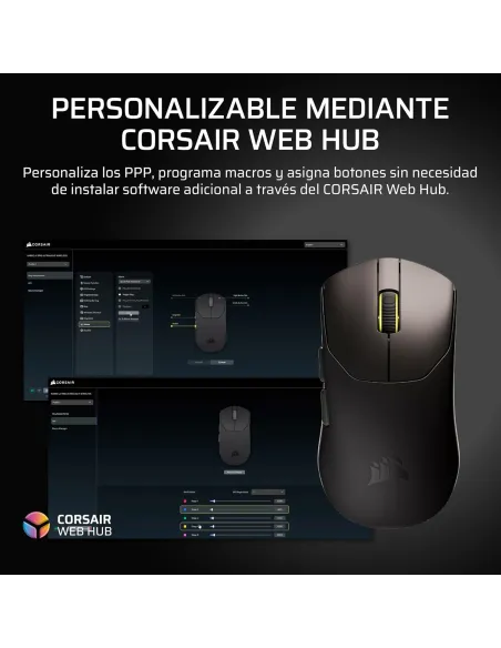 Ratón gaming inalámbrico Corsair Sabre V2 Pro (Negro)