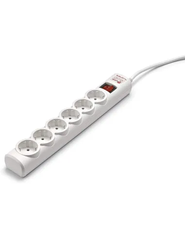 Salicru SPS SAFE 6S (680DA000002) – Regleta 6 tomas Schuko con Protectores eléctricos activos de última generación