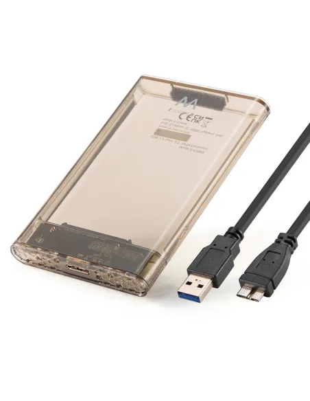 Ewent EW7069 Carcasa USB-A 3.2 Gen 1 para Discos Duros SATA 2.5 Transparente