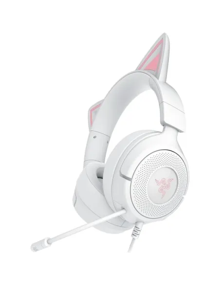 Auriculares gaming RAZER KRAKEN KITTY V3 X QUARTZ Blancos