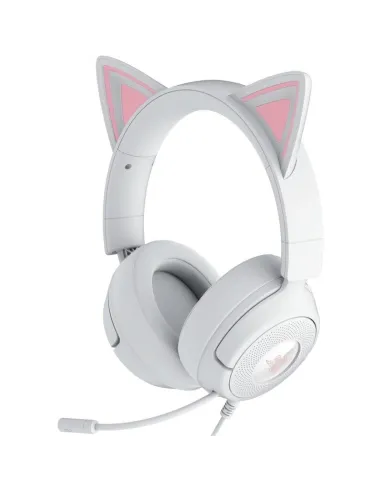Auriculares gaming RAZER KRAKEN KITTY V3 X QUARTZ Blancos