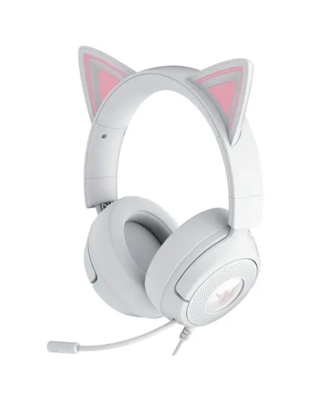 Auriculares gaming RAZER KRAKEN KITTY V3 X QUARTZ Blancos