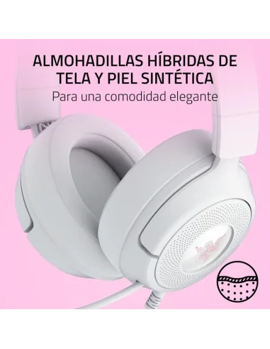 Auriculares gaming RAZER KRAKEN KITTY V3 X QUARTZ Blancos