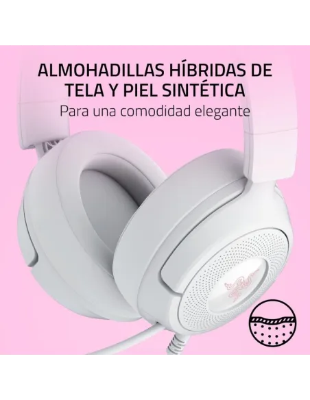 Auriculares gaming RAZER KRAKEN KITTY V3 X QUARTZ Blancos