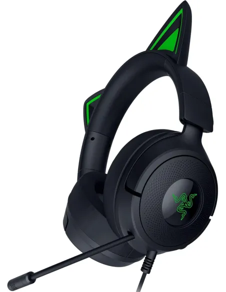 Auriculares gaming RAZER KRAKEN KITTY V3 X QUARTZ Negros