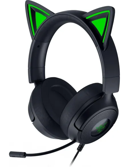 Auriculares gaming RAZER KRAKEN KITTY V3 X QUARTZ Negros