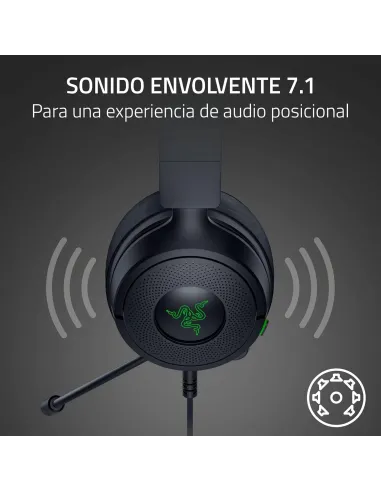 Auriculares gaming RAZER KRAKEN KITTY V3 X QUARTZ Negros