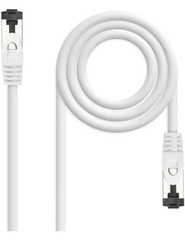 Nanocable 10.20.2000-W Cable Red RJ-45 Cat 8.1 2GHz LSZH SSTP AWG26 50cm Blanco