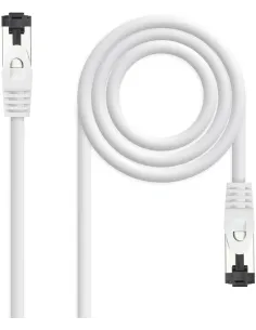 Nanocable 10.20.2001-W Cable Red RJ-45 Cat 8.1 2GHz LSZH SSTP AWG26 1M Blanco-ANEAHE1024