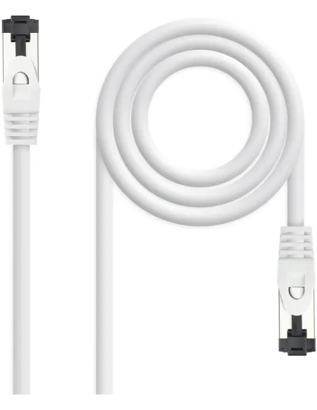 Nanocable 10.20.2002-W Cable Red RJ-45 Cat 8.1 2GHz LSZH SSTP AWG26 2M Blanco
