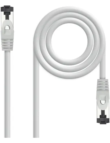 Nanocable 10.20.2003 Cable Red RJ-45 Cat 8.1 2GHz LSZH SSTP AWG26 3M Gris