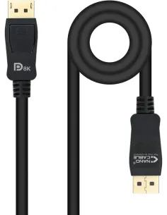 Nanocable 10.15.2801-L150 Cable Displayport 1.4 CCS Macho/Macho 1.5M Negro-APTAPC1215