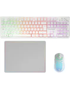 Mars Gaming MCPWXWES Combo Inalambrico Gaming 3en1 RGB Blanco-FTRCTR0256