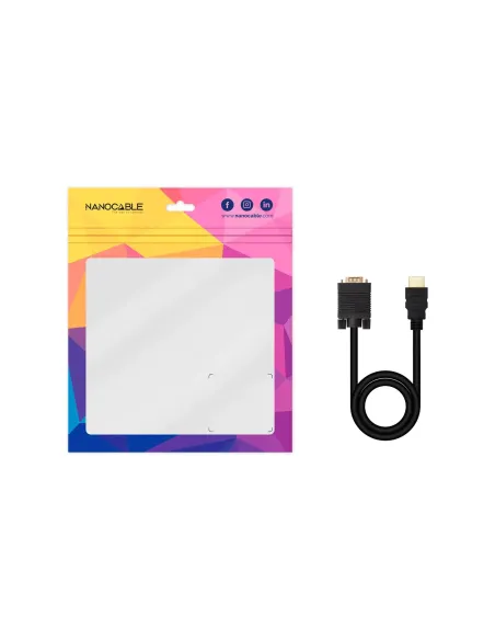 Cable conversor VGA a HDMI 1.8 m – Nanocable 10.15.4602