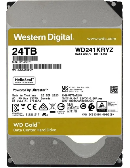 Disco Duro WD Gold Enterprise Class SATA HDD 24TB WD241KRYZ