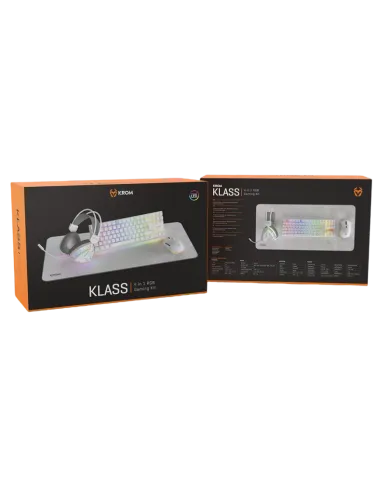 Pack Gaming Krom Klass 4 en 1 blanco – NXKROMKLASS