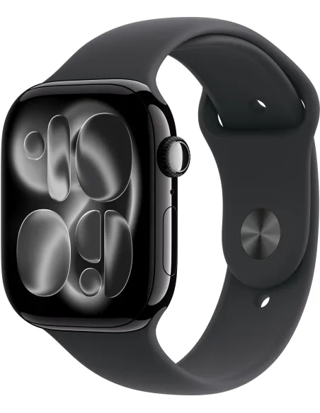 Apple Watch Series 11 GPS 46mm MEUX4QL/A Caja de Aluminio Negro Azabache con Correa Deportiva Negra (Talla M/L)