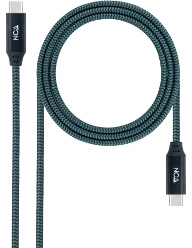 Iggual IGG320402 Cable USB-C 3.2 Gen2x2 100W 4K USB-C Trenzado 1M nylon