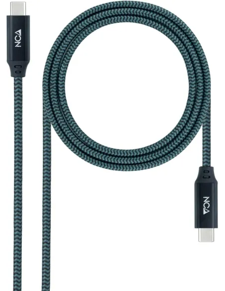 Iggual IGG320402 Cable USB-C 3.2 Gen2x2 100W 4K USB-C Trenzado 1M nylon