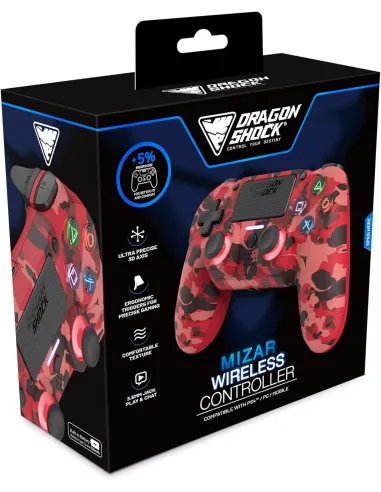 DragonShock MIZAR+ PS4/PC – Mando inalámbrico Bluetooth