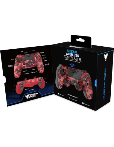 DragonShock MIZAR+ PS4/PC – Mando inalámbrico Bluetooth