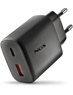 NGS ERA 45W Black GaN USB-C USB-A Carga Rápida Universal-AAOACR0302