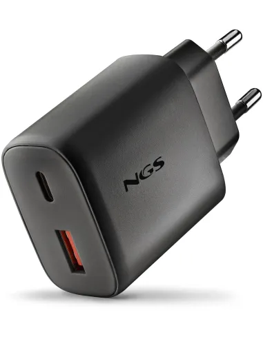 NGS ERA 45W Black GaN USB-C USB-A Carga Rápida Universal